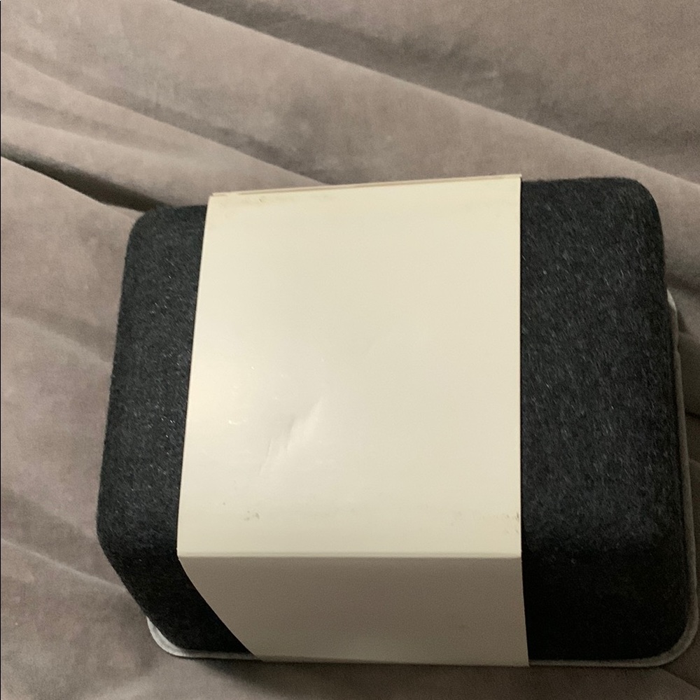 Charcoal Felt Storage Bin with Lid - Picture 3 of 3